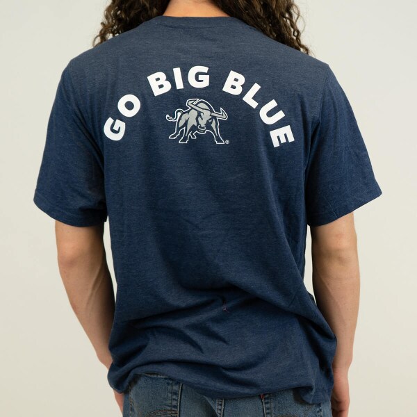 utah state football t-shirt navy